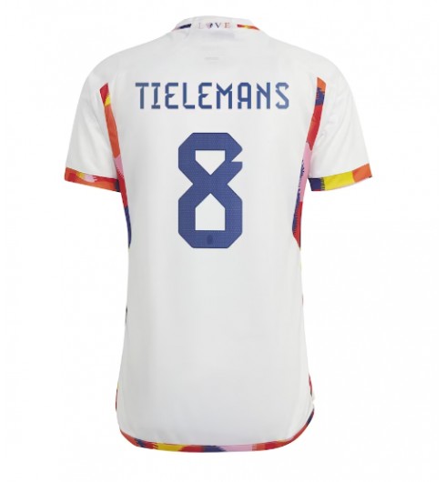 Belgie Youri Tielemans #8 Venkovní Dres MS 2022 Krátký Rukáv